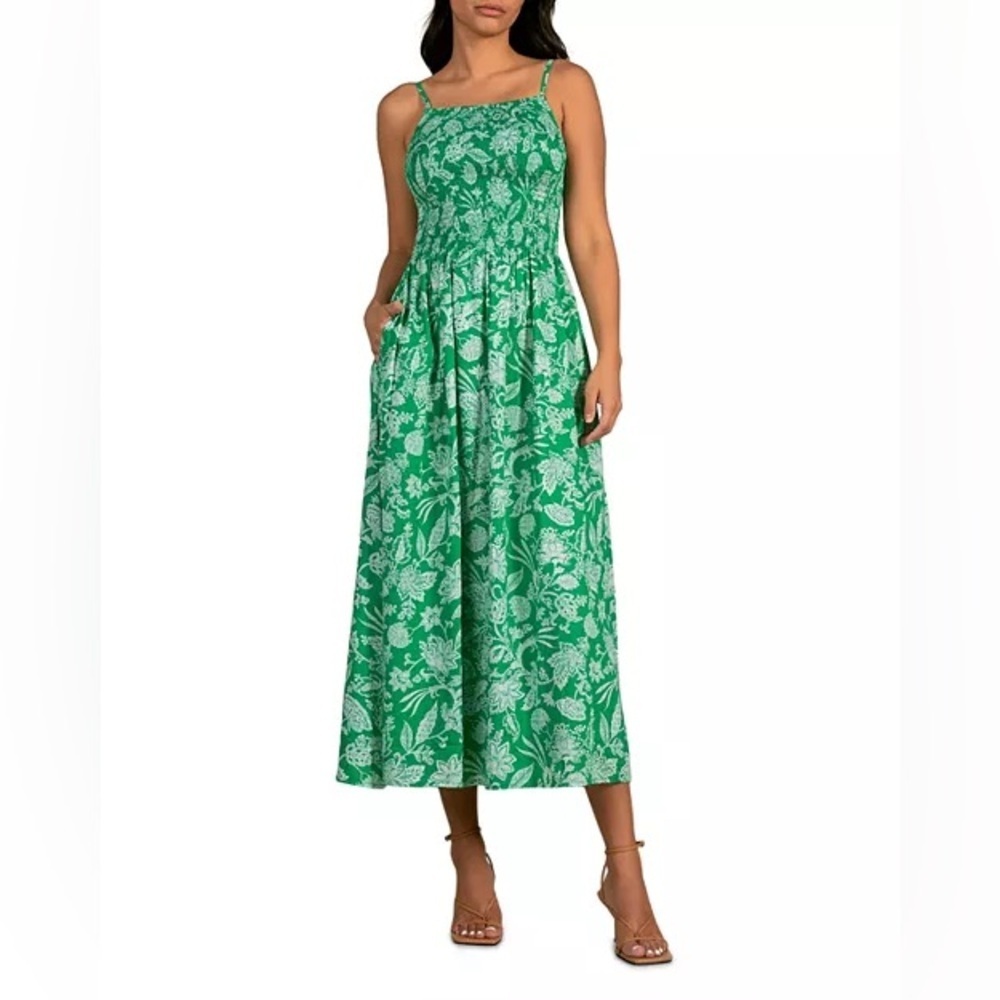 Elan Floral Print Maxi Dress